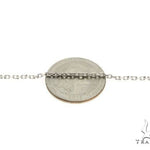 14K White Gold Cable Link Chain 20 Inches 1.4mm   64401 - Image 3