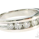 14K White Gold Channel Diamond Band 61483 - Image 1