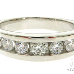 14K White Gold Channel Diamond Band 61483 - Image 2
