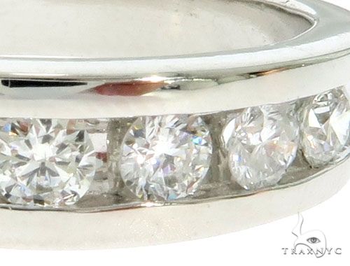 14K White Gold Channel Diamond Band 61483 - Image 3