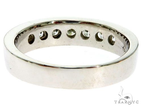 14K White Gold Channel Diamond Band 61483 - Image 5