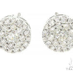 14K Gold Cluster Stud Earrings 65853 - Image 1