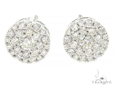 14K Gold Cluster Stud Earrings 65853 - Image 1