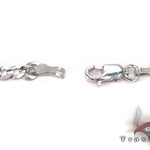 14K White Gold Solid Curb Link Chain 20 Inches 3.7mm   31653 - Image 4