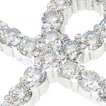 14K White Gold Diamond Ankh Cross Pendant 65520 - Image 4