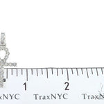 14K White Gold Diamond Ankh Cross Pendant 65520 - Image 6