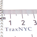 14K White Gold Solid Curb Chain 22 Inches 3.7mm   31656 - Image 6