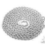 14K White Gold Diamond Cut Solid Rope Chain 20 Inches 2.5mm   67533 - Image 3