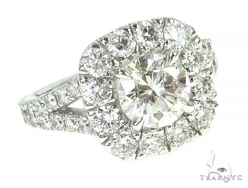 14K White Gold Diamond Engagement Ring 66139 - Image 1