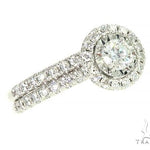 14K White Gold Diamond Engagement Ring Bridal Set 65973 - Image 4