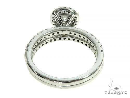 14K White Gold Diamond Engagement Ring Bridal Set 65973 - Image 6