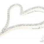 14K White Gold Diamond Heart Pendant 65866 - Image 4