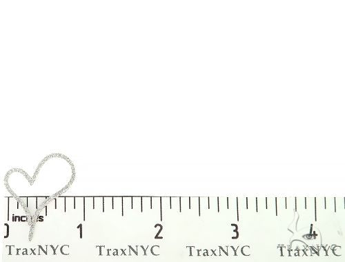 14K White Gold Diamond Heart Pendant 65866 - Image 6