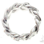 14K White Gold Diamond Miami Cuban Link Ring 65136 - Image 5