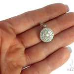 14K  Gold Diamond Round Cluster Pendant 65821 - Image 5