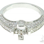 18K White Gold Diamond Semi Mount Engagement Ring 66150 - Image 2