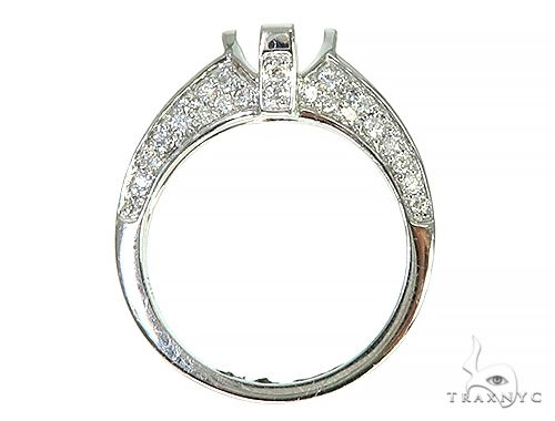 18K White Gold Diamond Semi Mount Engagement Ring 66150 - Image 5
