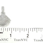 14K White Gold Diamond Special Custom Seashell Engraved Locket Pendant 65317 - Image 7