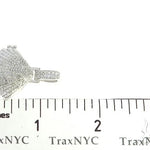 14K White Gold Diamond Special Custom Seashell Engraved Locket Pendant 65317 - Image 8