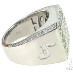 14K White Gold Diamond TraxNYC Ring With Logo 65962 - Image 4