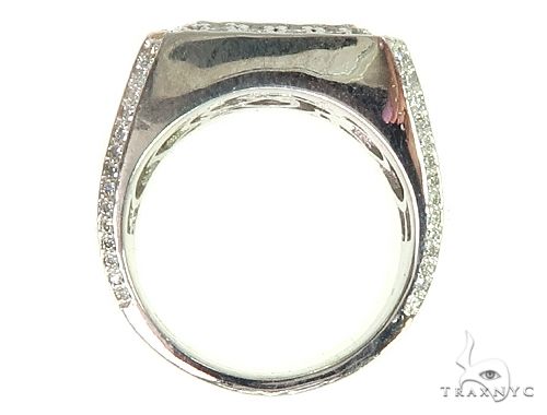 14K White Gold Diamond TraxNYC Ring With Logo 65962 - Image 6