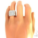 14K White Gold Diamond TraxNYC Ring With Logo 65962 - Image 7