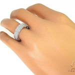14K White Gold Diamond Wedding Band 66138 - Image 8