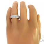 14K White Gold Diamond Wedding Band 66138 - Image 7