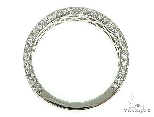 14K White Gold Diamond Wedding Band 66138 - Image 6