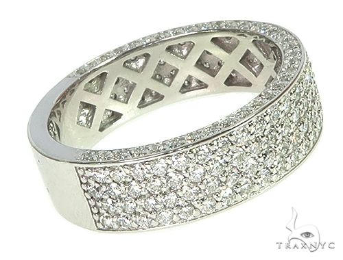 14K White Gold Diamond Wedding Band, photo 4 of 8