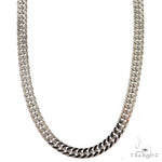 14K White Gold Double Curb Link 24 inches 4.6mm 68970 - Image 1