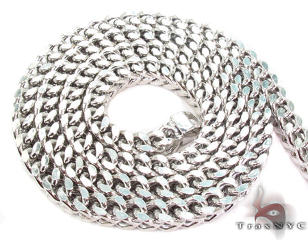 14K White Gold Franco Chain 20 Inches 5mm   32150 - Image 7