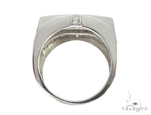 14K White Gold Hip Hop Premiere Ring, photo 6 of 7