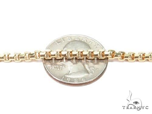 14K White Gold Hollow Round Box Link Chain 16 Inches 2.5mm   68110 - Image 3