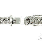 14K White Gold Miami Cuban Link Diamond Chain 66224 - Image 6