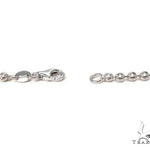 14K White Gold Moon Cut Link Chain 26 Inches 3mm   64802 - Image 5