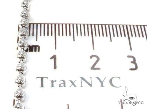 14K White Gold Moon Cut Link Chain 26 Inches 3mm   64802 - Image 7