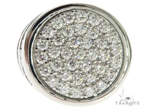 14K White Gold Prong Channel Diamond Ring 63581 - Image 2