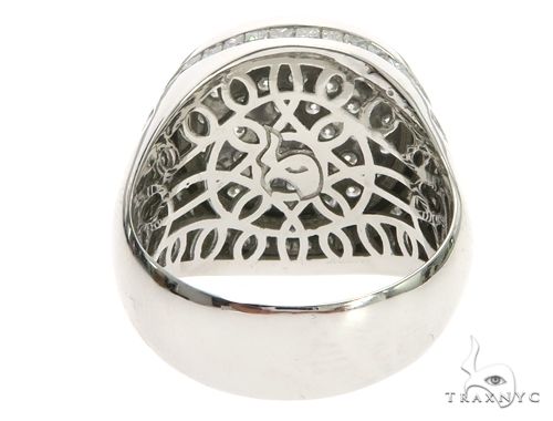 14K White Gold Prong Channel Diamond Ring 63581 - Image 6