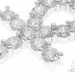 14K White Gold Prong Diamond Ankh Cross 65284 - Image 4