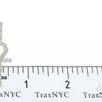 14K White Gold Prong Diamond Ankh Cross 65284 - Image 6