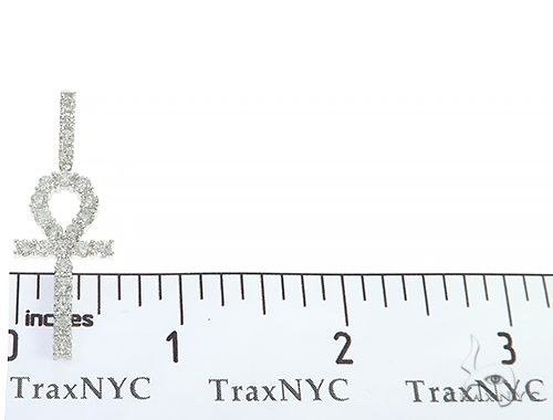 14K Gold Prong Diamond Ankh Cross, photo 6 of 7