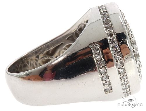 14K White Gold Prong Diamond Traxnyc Ring 64740 - Image 4