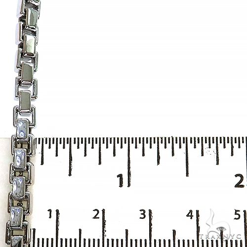 14K White Gold Solid Box Link  5.1mm  26 Inches, photo 5 of 5