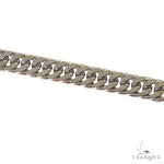 14K White Gold Solid Double Curb Link Bracelet 8 Inches 4.6mm 68968 - Image 3