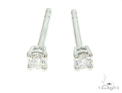 14K Gold Solitaire Earrings 65873 - Image 1