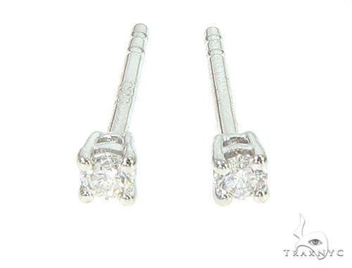 14K Gold Solitaire Earrings 65873 - Image 1