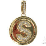 14K YG  Custom Made Initial Letter 'S' Pendant 57668 - Image 1