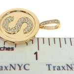 14K YG  Custom Made Initial Letter 'S' Pendant 57668 - Image 7