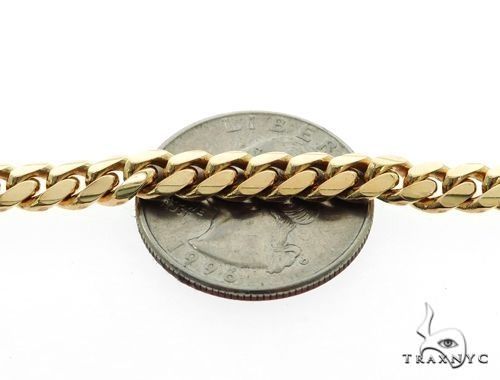 14K Yellow Gold Solid Miami Cuban Link Chain 64556 - Image 3